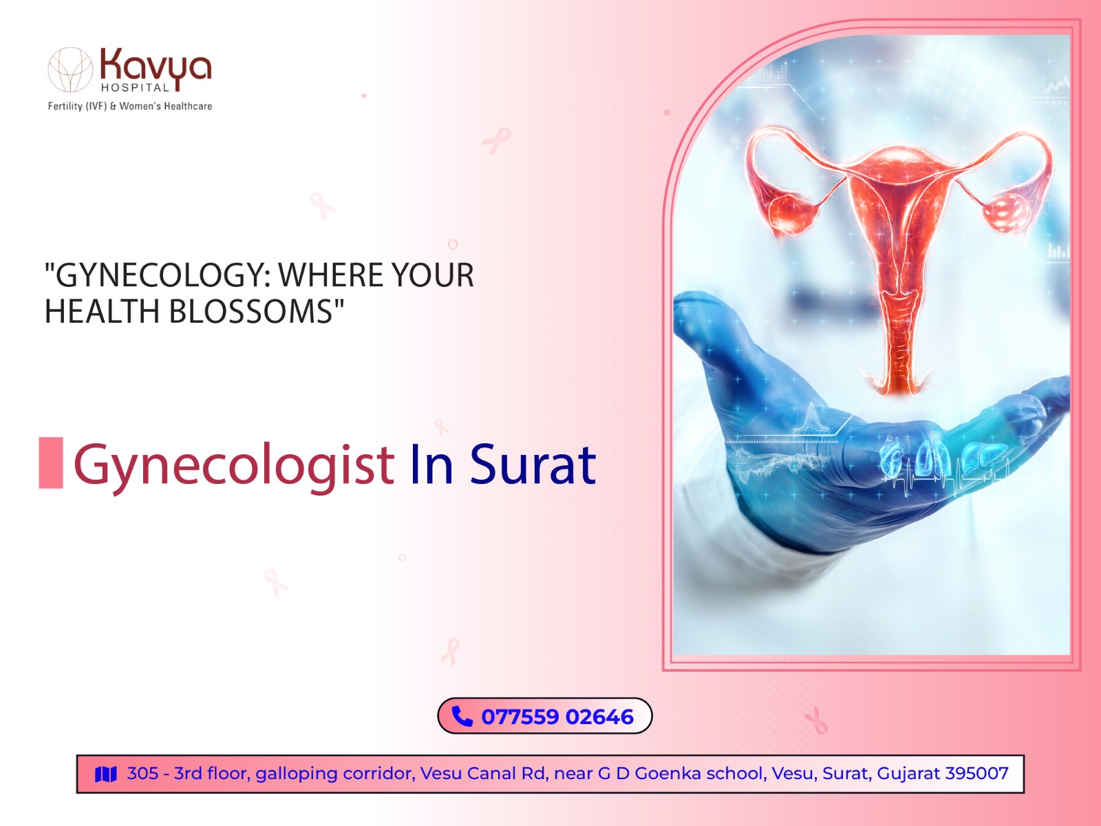 best gynecologist in surat, Women's health Reproductive health Obstetrics Pap smear Fertility Menstrual health Contraception Pregnancy care STI testing Hormonal therapy Menopause Pelvic exams Ultrasound Gynecological surgery Health screenings Family planning Endometriosis Ovarian health Breast health Wellness exams